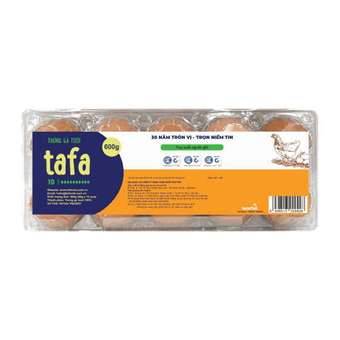 Trứng Gà Tafa 60g Hộp 10 Quả