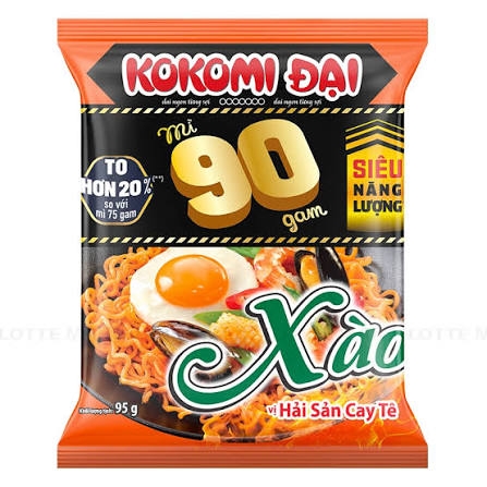 Mì xào Kokomi Đại 90 vị hải sản cay tê