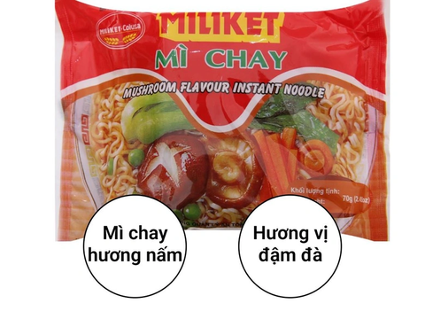 Mì kiếng vị chay 70g x30