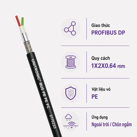 Cáp Tín Hiệu LAPP UNITRONIC BUS PB PE PROFIBUS DP Ngoài Trời