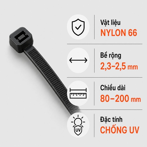 Dây Rút Chống UV Dong-A Bestech DACT Nylon PA66 2,3–2,5mm