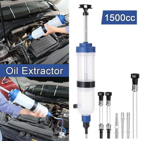 Bình bơm hút dầu bằng tay 1.5L – bộ ống và đầu nối