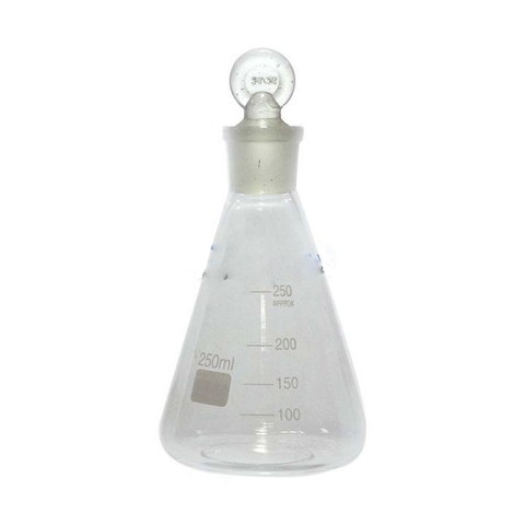 Bình tam giác cổ mài có nút 250ml