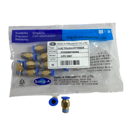 Nối Ống Thẳng SANG-A Ø6 Ren R1/8 GPC0601
