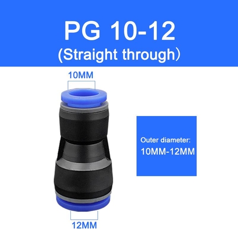 Đầu nối hơi thẳng 10-12 – Bịch 50 cái