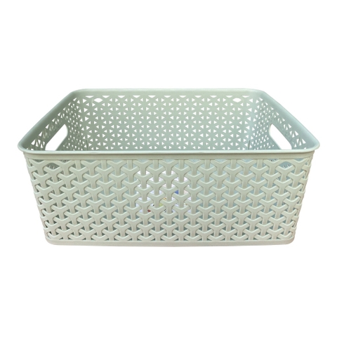 Rổ nhựa mây chữ nhật 353 × 292 × 135 mm