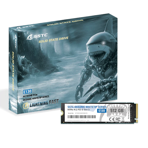 Ổ cứng SSD SSTC Oceanic Whitetip E130 512GB NVMe PCIe Gen3 x4 M.2 2280 – E130-512GB.
