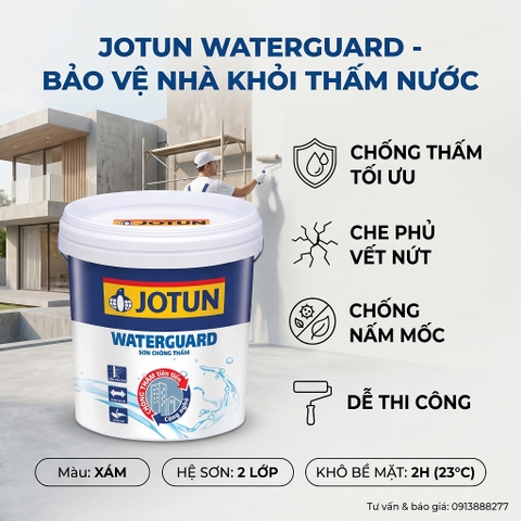 Chống Thấm Jotun WaterGuard Cho Tường Ngoài Trời