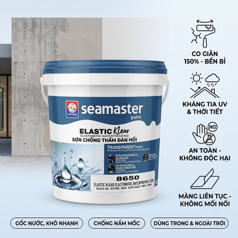 Sơn Chống Thấm Co Giãn Seamaster Elastic Klear