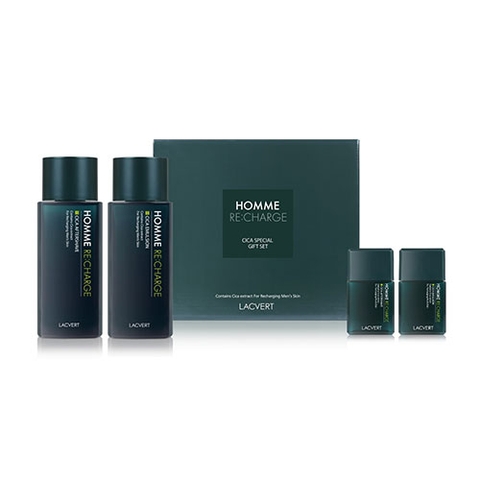 Bộ Dưỡng Da Phục Hồi & Làm Dịu Cho Nam Lacvert Homme Re:Charge Cica Special Gift Set