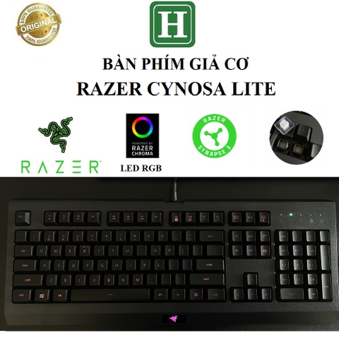 Bàn phím Gaming Giả cơ Razer Cynosa Lite, bàn phím có dây hàng chính hãng BH 6 tháng