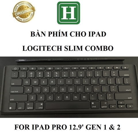 Bàn phím máy tính bảng Logitech Slim Combo - dùng cho Ipad Pro 12.9inch 1st and 2nd