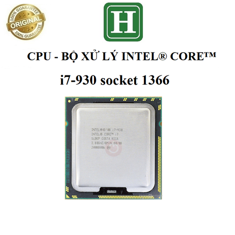 Bộ vi xử lý CPU Intel core i7-930 socket 1366 dùng cho main X58, T3500,...