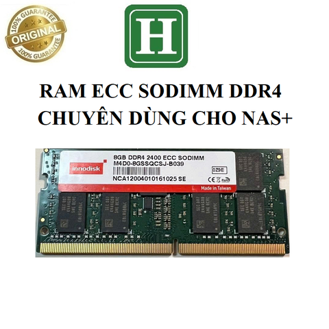 RAM ECC SODIMM 8GB DDR4 2400 - chuyên dùng cho máy NAS, bảo hành 6 tháng