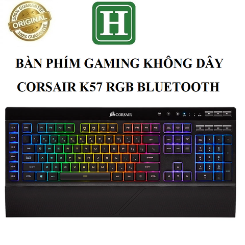 Bàn phím Gaming không dây CORSAIR K57, Bàn phím giả cơ hàng chính hãng BH 6 tháng
