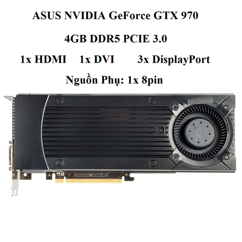 CARD ASUS NVIDIA GTX 970 4GB D5