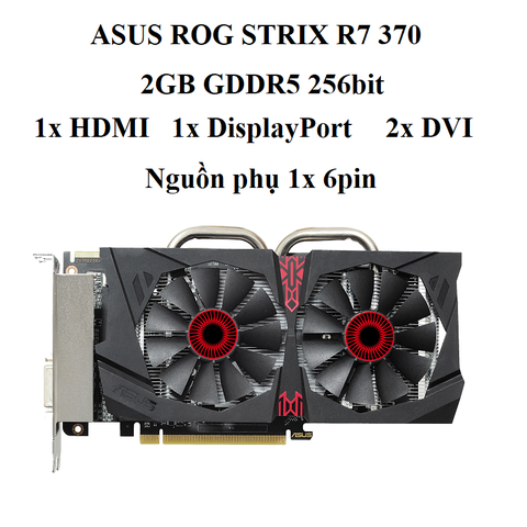 CARD ASUS ROG STRIX R7 370 2G D5