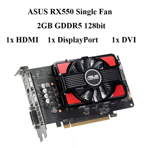 CARD ASUS RX 550 2GB D5