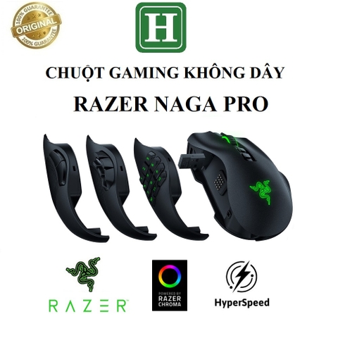 Chuột Gaming - Chuột không dây Razer Naga Pro hàng chính hãng BH 6 tháng