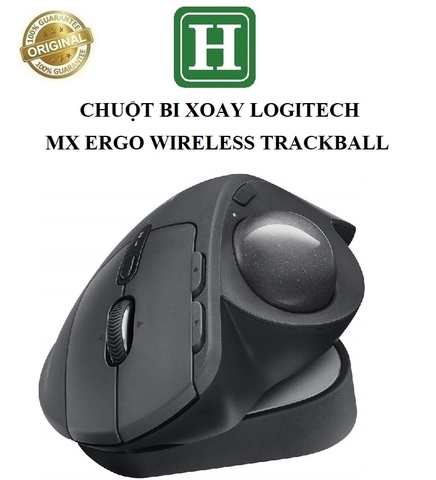 Chuột Bi xoay Công Thái Học Logitech, Ergo M575, Logitech MX ERGO Plus Wireless Laser Trackball Mouse, BH 12 tháng