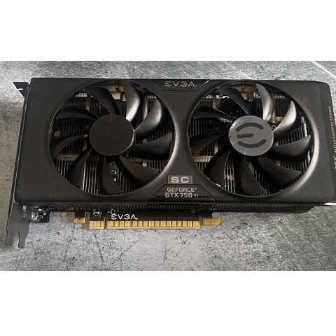 Card màn hình Gaming EVGA GEFORCE GTX 750Ti ACX, 2GB GDDR5 128bit, hàng zin tháo máy BH 6 tháng