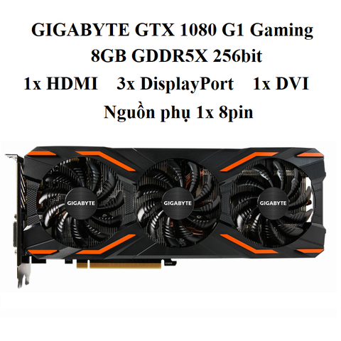 CARD GIGABYTE GTX 1080  G1 3fan - 8GB