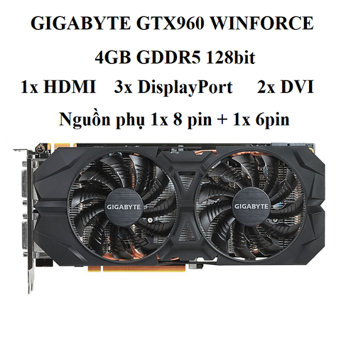 GIGABYTE windforce GTX 960 2fan 4GB