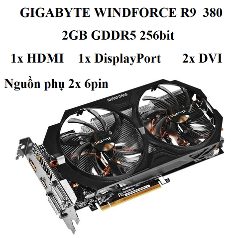 GIGABYTE WINDFORCE R9 380 - 2GB D5