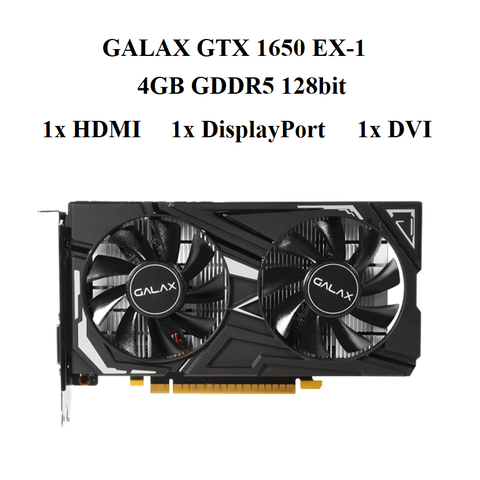 card màn hình GALAX GTX1650 - 4GD5