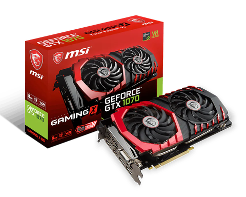 CARD MSI GTX 1070 GAMING X - 8GB D5