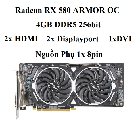 card msi rx 580 4gb d5