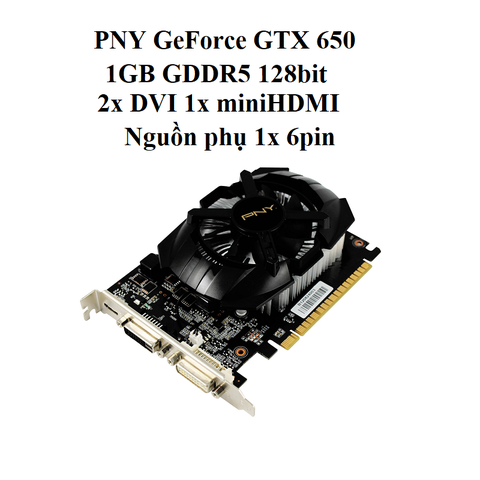 CARD PNY GTX 650 - 1GB