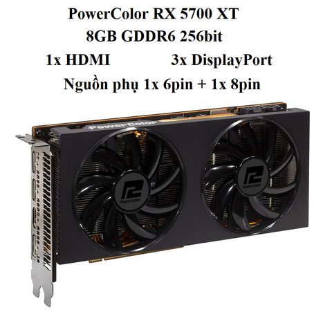 CARD PowerColor RX5700 XT -  8G D6