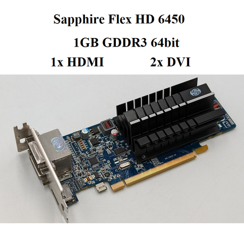 card Sapphire Flex HD 6450 1G D3