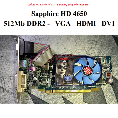 card Sapphire HD 4650 - 512mb ddr2