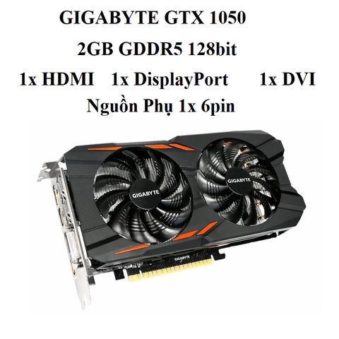 card GIGABYTE GTX 1050 2gb