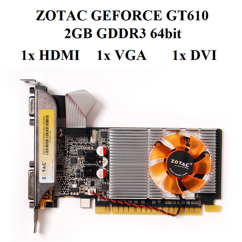 CARDZOTAC GT610 2GD3