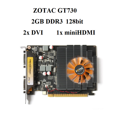 CARD ZOTAC GT 730 2 dvi - 2GB D3