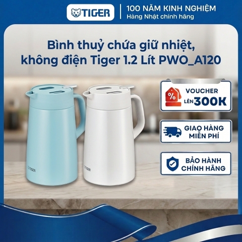 Bình thuỷ chứa chân không PWO-A120 , bình cách nhiệt cầm tay nhỏ gọn chính hãng