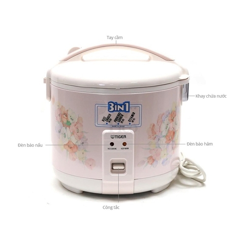 Nồi cơm điện Tiger 1,8 Lít - Mua 1 lần dùng trọn đời - JNP-1803 - Hàng chính hãng