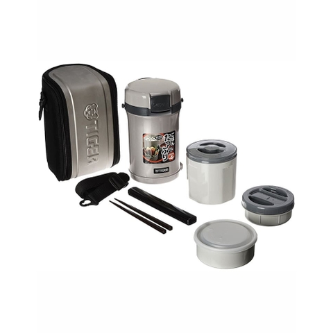 Hộp cơm giữ nhiệt Tiger 3 ngăn LWU-B200 - Dung tích 1.4L - Hàng chính hãng