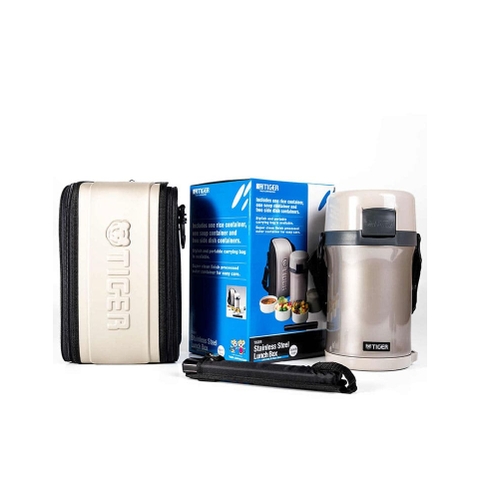 Hộp cơm giữ nhiệt Tiger 4 ngăn 1.48L - Công nghệ cách nhiệt chân không -LWU-F200 - Hàng chính hãng