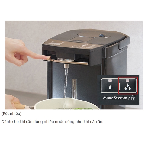Bình thuỷ điện Tiger 3 Lít - Phiên bản cao cấp, giữ nhiệt đỉnh cao - PIM-J30W - Hàng chính hãng