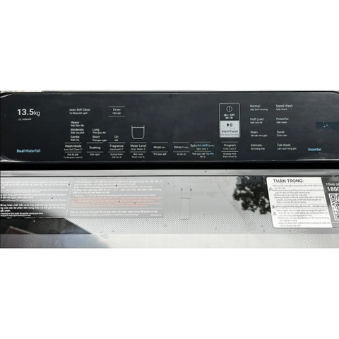 Máy giặt cửa trên HITACHI Inverter _ Dual Waterfall 13.5 Kg  - LTL H3MVJWT_GG