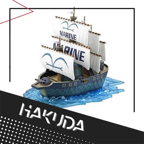 Mô hình tàu One Piece (15cm) - Marine Warship (Tàu Hải quân) - Mô hình chính hãng Bandai Nhật Bản