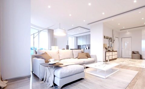 Khoảng cách bố trí đèn downlight âm trần