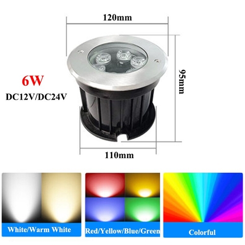 Đèn Âm Đất Tròn Mã  ADCC 6W