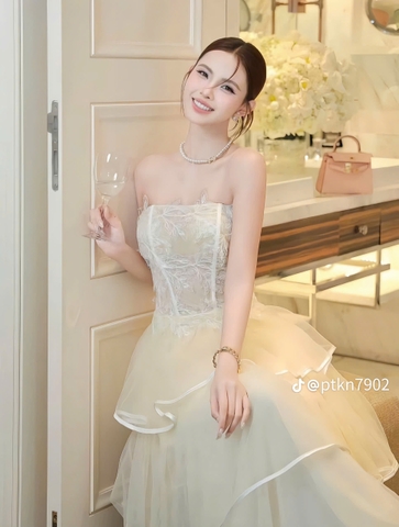 VT kem cúp ngực ren lá cvay tầng size M CS1