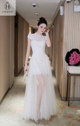 VT 008-trắng ren bướm chân lưới CS1
