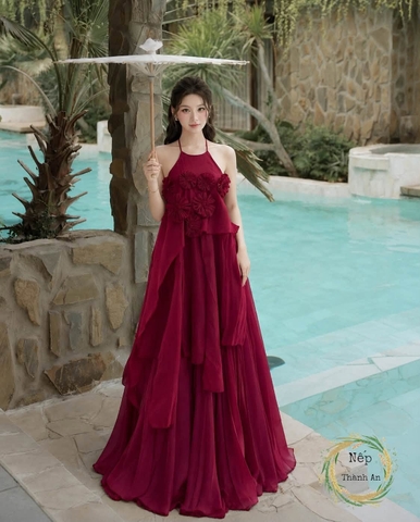 set yếm đỏ hoa ngực CS1